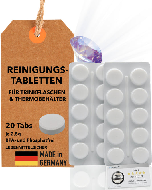 Limes 8 Reinigungstabletten optimierte Reinigungsleistung | 20Tabs in Blister verpackt