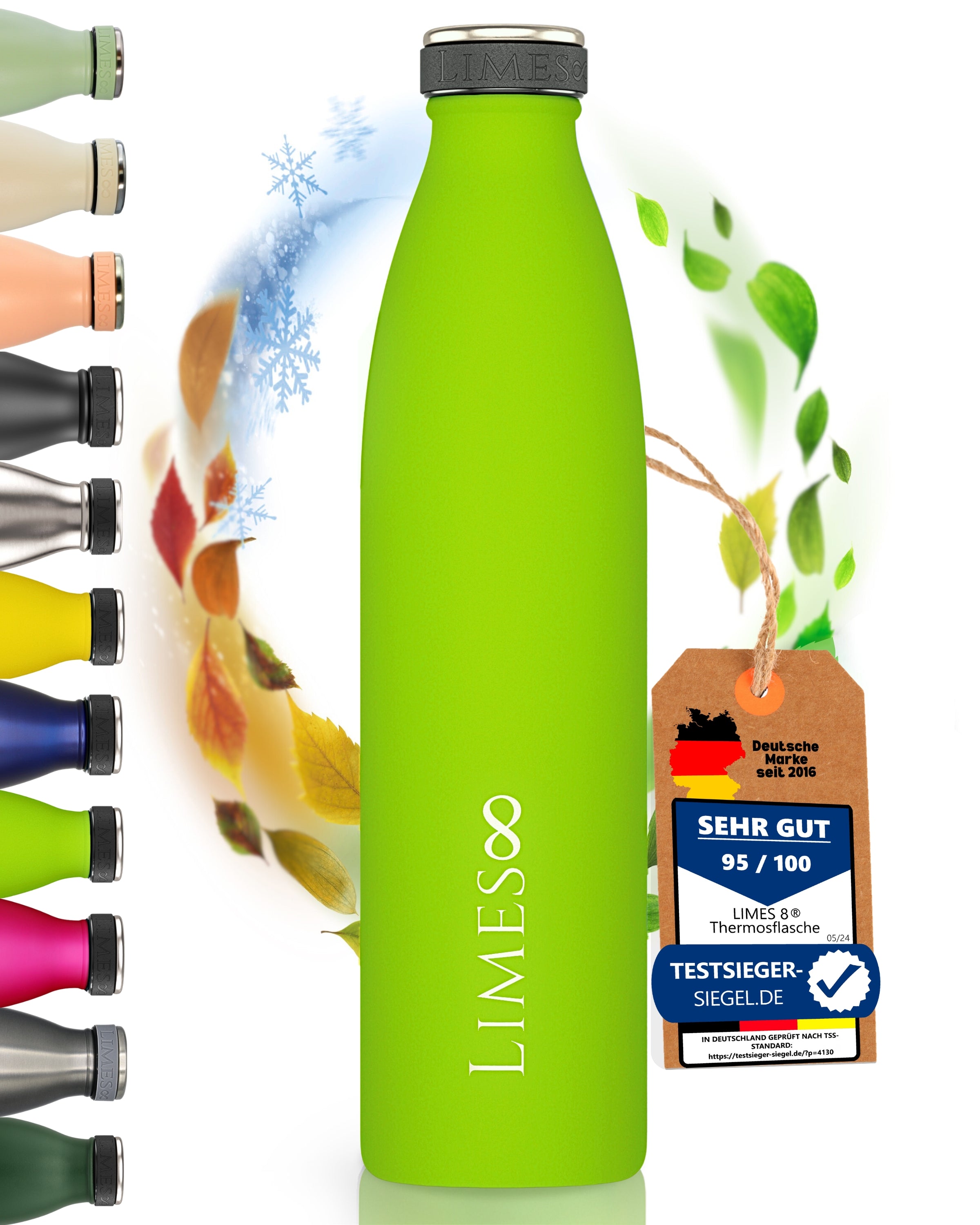 Simply Green Edelstahl-Wasserflasche 750 Ml – Marineblau, BPA-frei, Breite Öffnung Für Eiswürfel