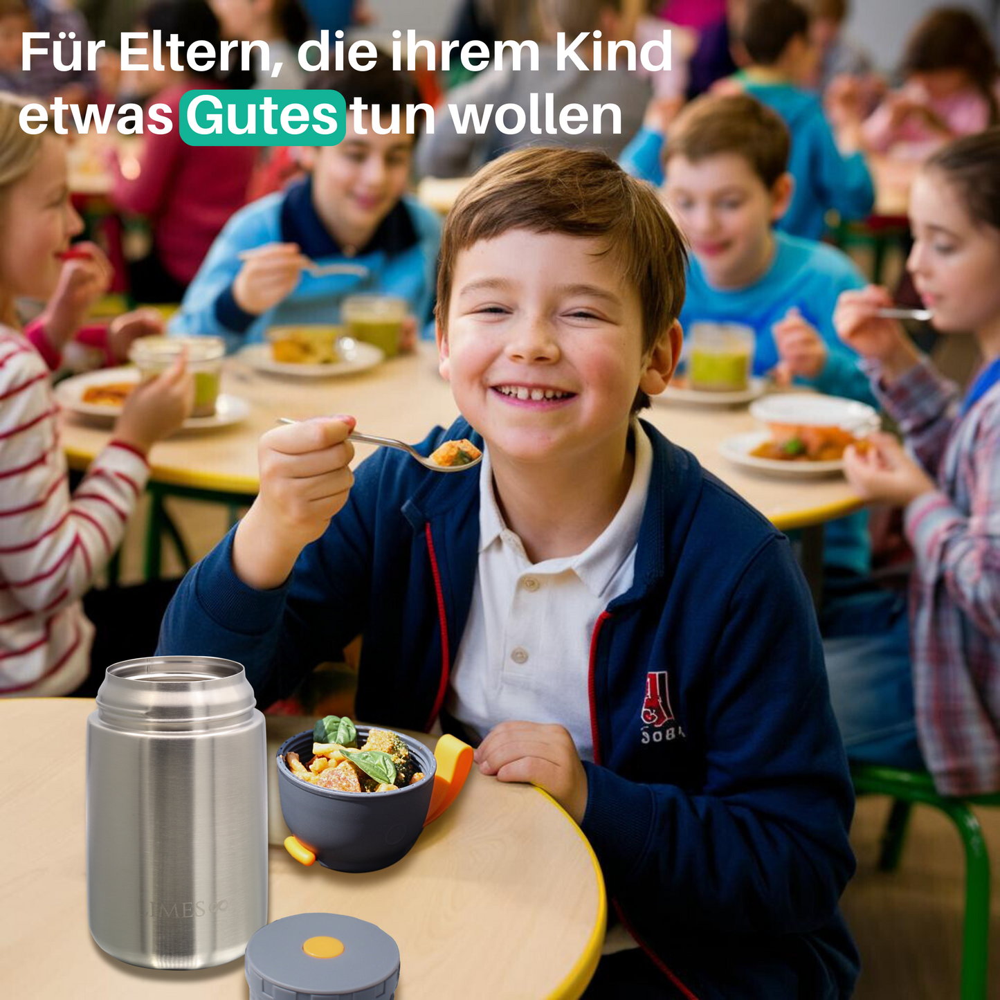 Limes 8® Thermobehälter für Essen 700ml [HEIß & KALT] Warmhaltebehälter Essen - Thermobox für Essen - Thermobecher Essen - Thermo Lunchbox - Speisenwärmer - Thermobehälter für Speisen